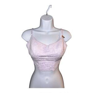 Victoria’s Secret PINK Lace Lightly Lined Corset Top Med NWT